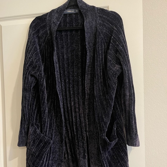 Dark navy blue cardigan - Zara - Picture 1 of 2